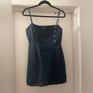 Urban outfitters navy blue mini dress size 4‎